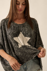 Star-Print Graphic Tee