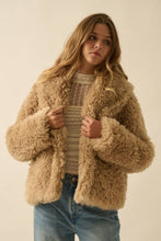 Load image into Gallery viewer, Farrah Faux Fur Shawl-Collar Jacket