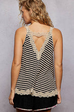 Load image into Gallery viewer, Black Lace Tank Top