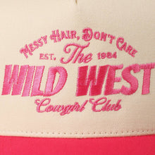Load image into Gallery viewer, Messy Hair Wild West Cowgirl Club Embroidery Hat