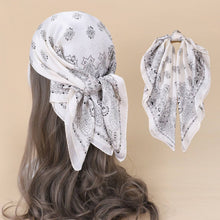 Load image into Gallery viewer, Scarvii - Solid Color Paisley Square Scarf