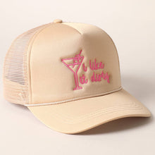 Load image into Gallery viewer, Cocktail Texts Embroidery Mesh Back Trucker Hat