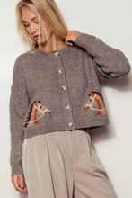 Load image into Gallery viewer, Ginger Horse Cardigan Sweater