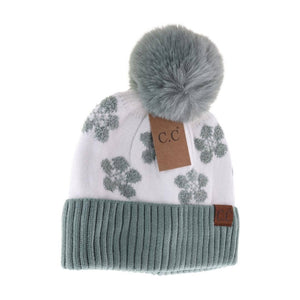 Daisy Patterned C.C Beanie