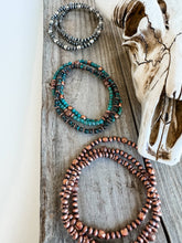 Load image into Gallery viewer, Navajo Style Pearl Stackable Bracelets