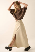 Load image into Gallery viewer, Gia Short-Sleeve Pointelle Ribbed Knit Sweater