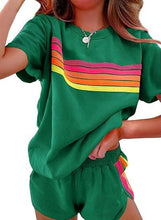 Load image into Gallery viewer, Ava Shortsleeve Striped Top