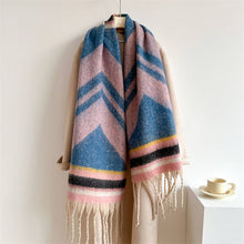 Load image into Gallery viewer, Zella Winter Long Fringe Scarf - Thick Cozy Wrap