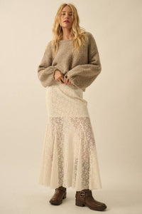 Telli Bubble Sleeve Sweater