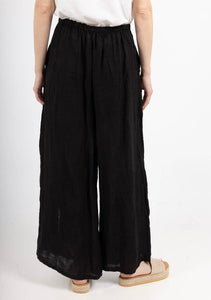 Italian Linen Pants Button Detail