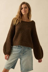 Telli Bubble Sleeve Sweater