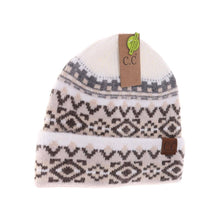 Load image into Gallery viewer, Aztec Pattern Cuff C.C Beanie HAT4006