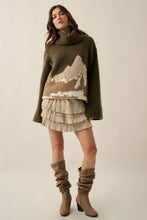 Load image into Gallery viewer, Mountains Fuzzy Turtleneck Sweater