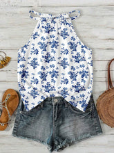 Load image into Gallery viewer, Boho Ditsy Floral Halter Neck Camisole Summer Tank Top