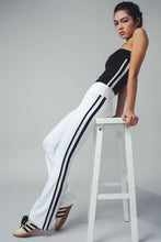Load image into Gallery viewer, High-Waist Side Stripe Flared Pants
