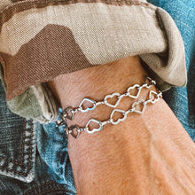Load image into Gallery viewer, Stainless Steel Heart Chain Bracelet