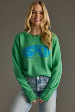 Load image into Gallery viewer, Kelly Green Ski Goggle Sweater