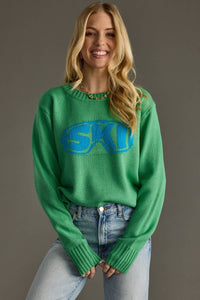 Kelly Green Ski Goggle Sweater