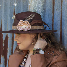 Load image into Gallery viewer, Western White Turquoise w/ Copper Bead Drop Earring 200x