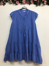 Load image into Gallery viewer, Cap Sleeve Italian Linen dress