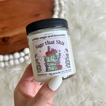Load image into Gallery viewer, "Sage That Shit" White Sage &amp; Lavender - Luxury Soy Candle