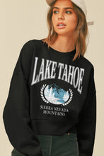 Load image into Gallery viewer, Lake Tahoe Sierra Nevada Mountains Short Cropped Sweatshirt
