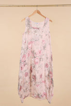 Load image into Gallery viewer, Italian Linen Sleeveless floral dress