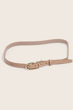 Load image into Gallery viewer, Long Oval Buckle Genuine Leather Belt
