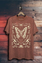 Load image into Gallery viewer, Butterfly Flowers Graphic Tee