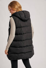 Load image into Gallery viewer, GIGI HOODED LONGLINE PUFFER VEST