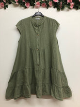 Load image into Gallery viewer, Cap Sleeve Italian Linen dress