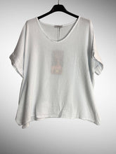 Load image into Gallery viewer, Italian Cotton Linen Rolled Sleeve T-shirt