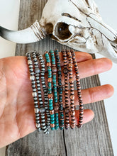 Load image into Gallery viewer, Navajo Style Pearl Stackable Bracelets