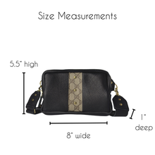 Load image into Gallery viewer, Bailey Belt Bag In Black Leather | Upcycled Gucci