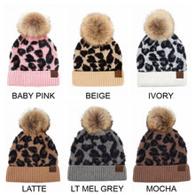 Load image into Gallery viewer, CC Beanie Leopard Winter Hat