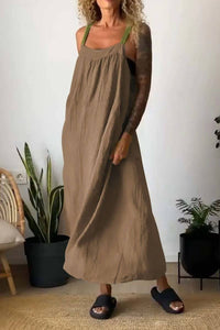 Summer Suspender Maxi Dress