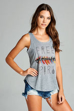 Load image into Gallery viewer, Free Spirit Print Graphic Tank top