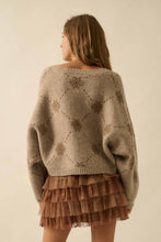 Load image into Gallery viewer, Snowflake Jacquard Cardigan