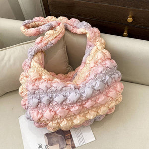 Ladies Puffer Cloud Bag Tote Handbag Slouch Bag