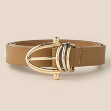 Load image into Gallery viewer, Triple Ring Faux Leather Belt