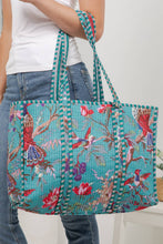 Load image into Gallery viewer, Birds Quilted Cotton Tote Bag