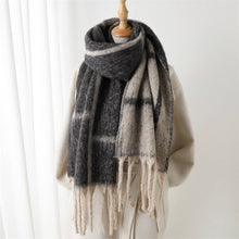Load image into Gallery viewer, Darvy Cozy Grid Scarf Shawl