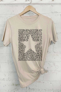 STAR LEOPARD GRAPHIC TSHIRTS