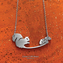 Load image into Gallery viewer, Squirrel and Acorns Necklace