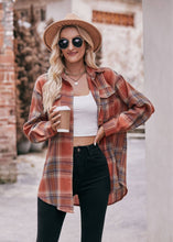 Load image into Gallery viewer, Women&#39;s Loose Flannel Plaid Shirt