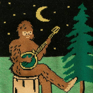 Men's Crew Sock: Sasquatch Camp Out