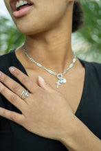 Load image into Gallery viewer, Paperclip Charm Necklace 18k gold PVD