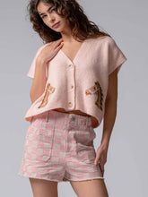 Load image into Gallery viewer, Western Horse V Neck Cropped Cardigan