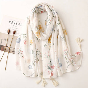Floral Print Scarf