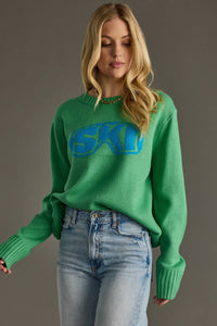 Kelly Green Ski Goggle Sweater